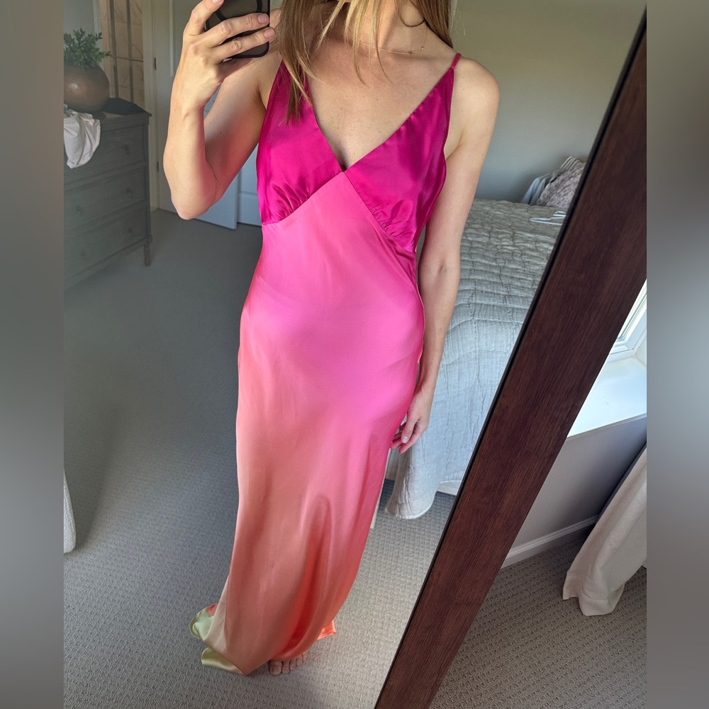 12th Tribe Pink and Orange Dress